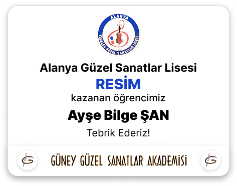 Sanat Lisesi Kazanan Ayşe Bilge Şan -