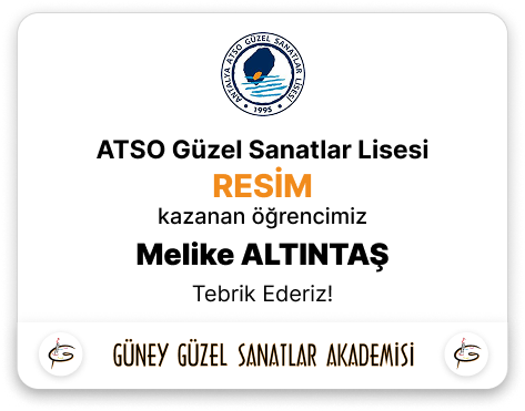 Sanat Lisesi Kazanan Melike Altıntaş