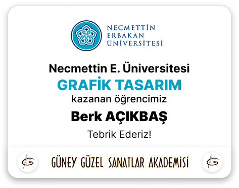 Sanat Üniversitesi Kazanan Berk Açıkbaş