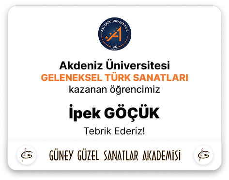 Sanat Üniversitesi Kazanan İpek Göçük