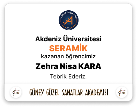 Sanat Üniversitesi Kazanan Zehra Nisa Kara
