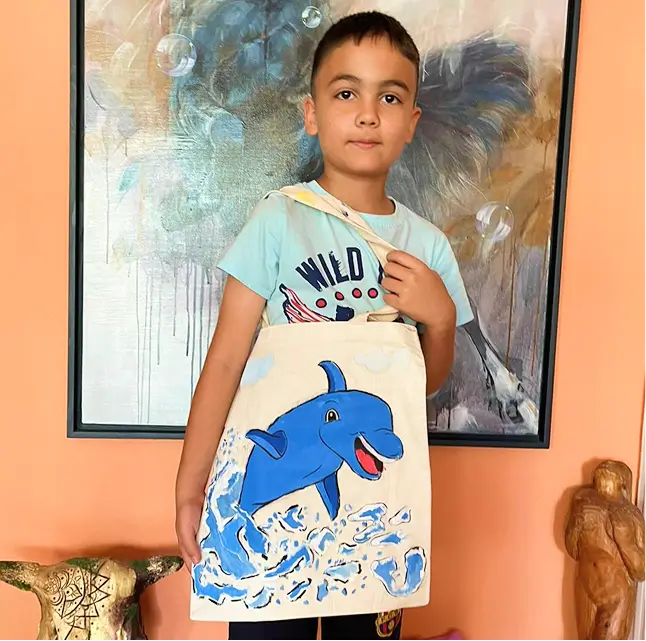 Çocuk Grubu Hazır Çanta Boyama