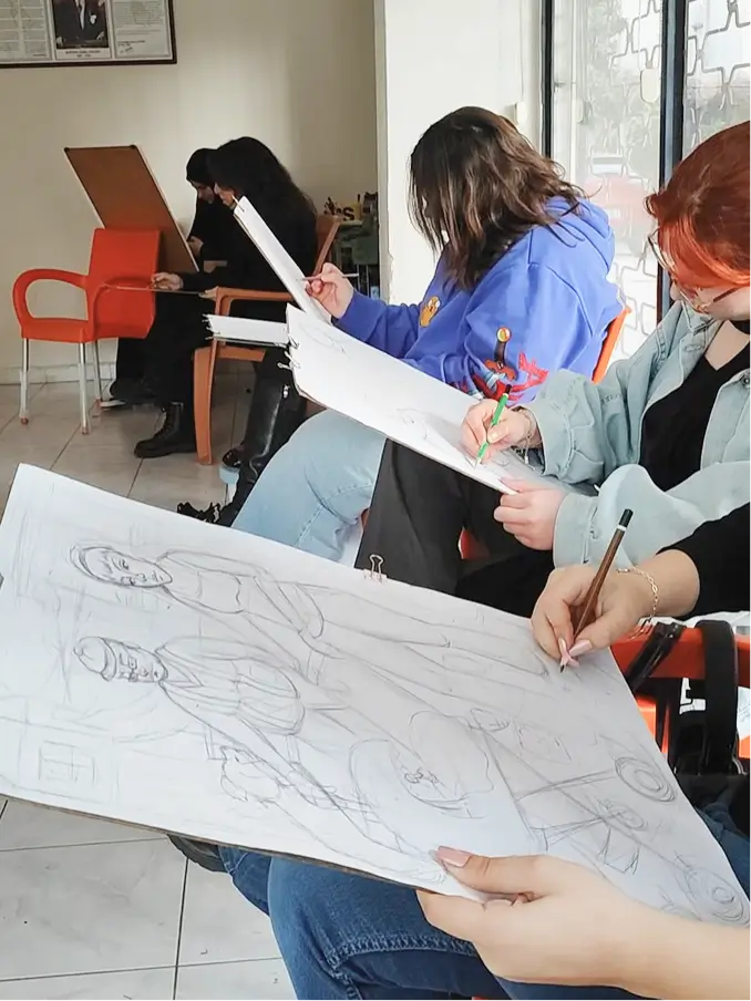 Güzel Sanatlara Hazırlık Grubu Akıldan Çizim