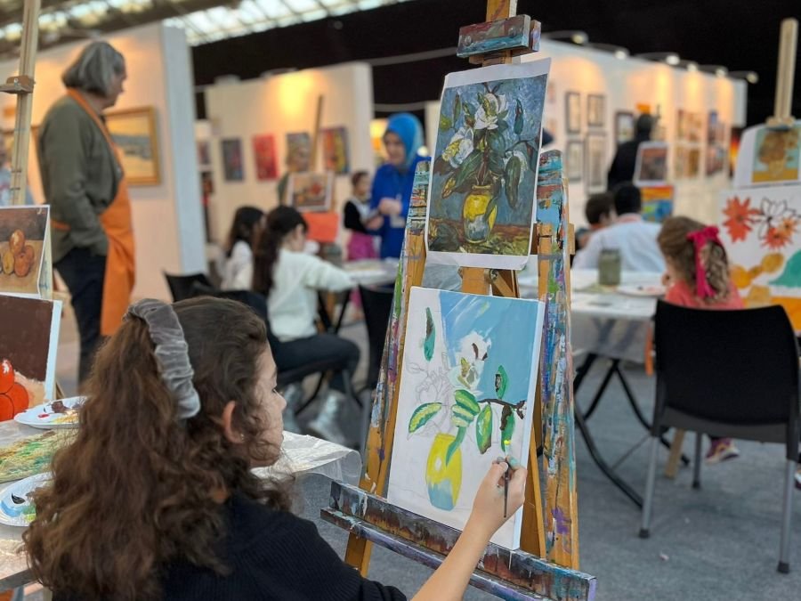 Çocuk resim sergisi etkinlikleri güzel çift pano