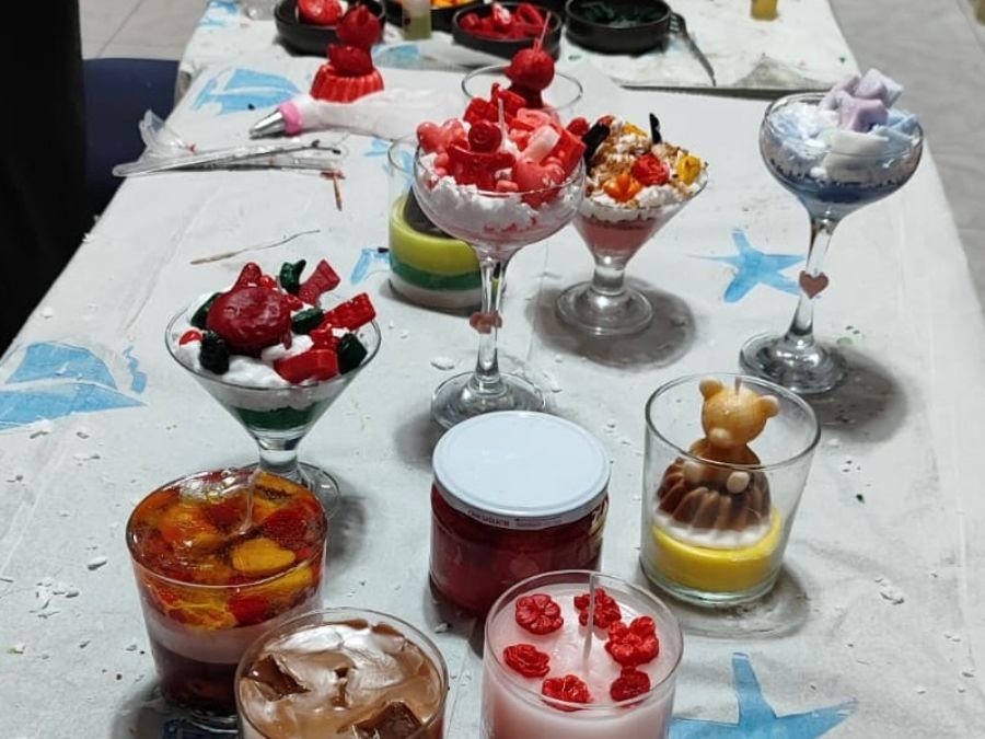 Mum Workshop Atölyesi Hazır Mumlar Masada